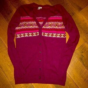 Ll bean cardigan size s